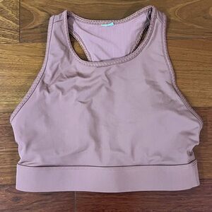 Fabletics Mauve Trinity High Impact Sports Bra